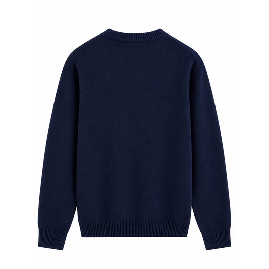 MAGLIA GIROCOLLO DIAMOND IN 100% CASHMERE NAVY BALLANTYNE