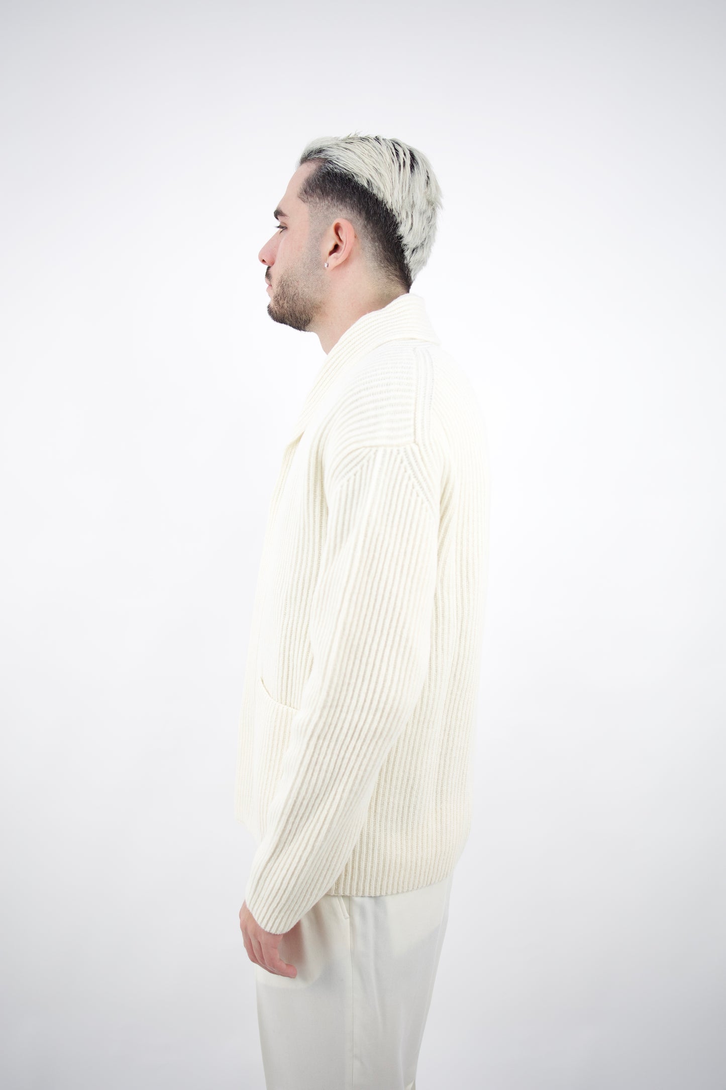 CARDIGAN SCIALLATO IN LANA PANNA 2561151/28R Altea