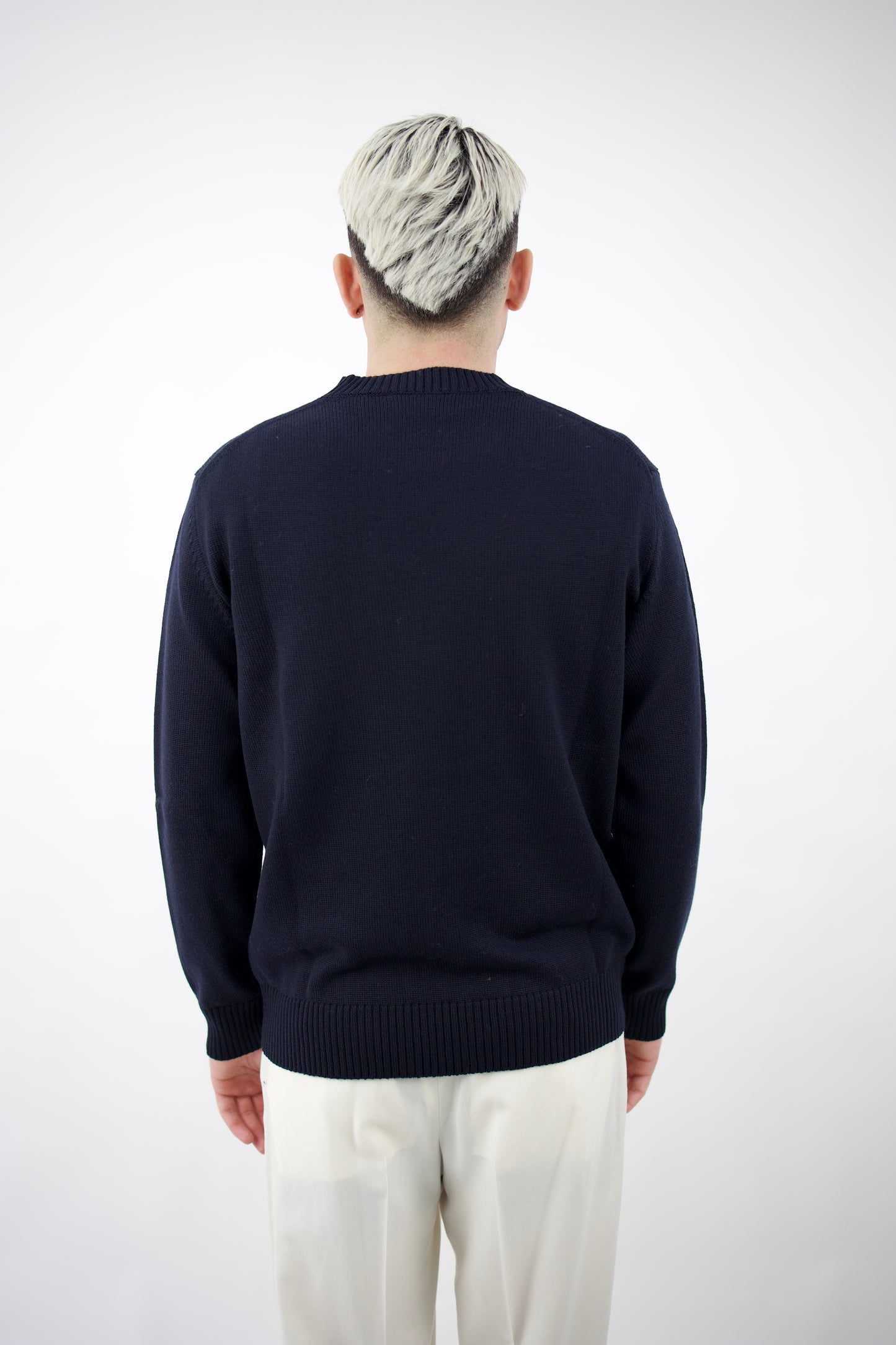 MAGLIA GIROCOLLO IN LANA NAVY 2561090/01R Altea