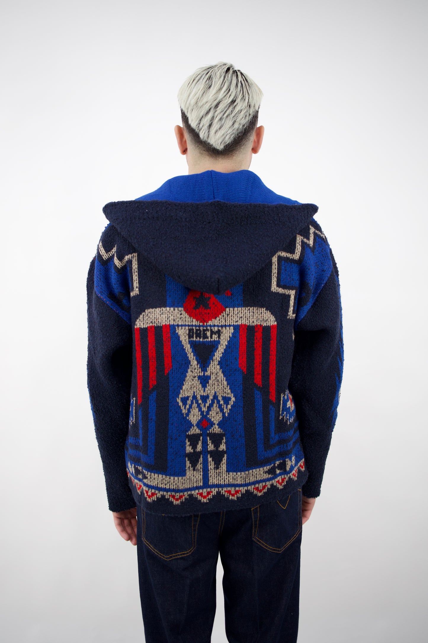 PONCHO NAVAJO BLU TLCFW26M007 telacruda