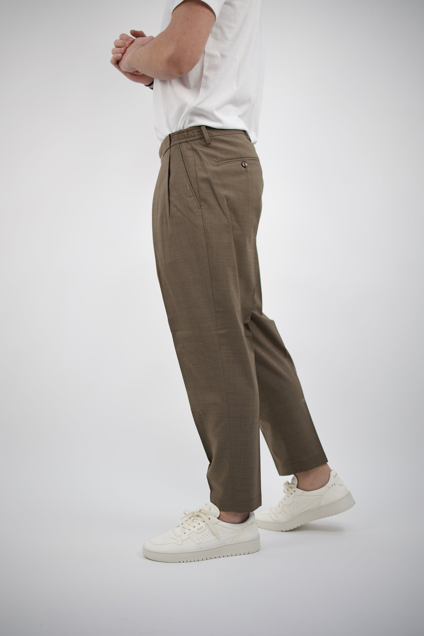 PANTALONE TABACCO PORTOBELLOSQD 325082 073 Quattro decimi BY Briglia