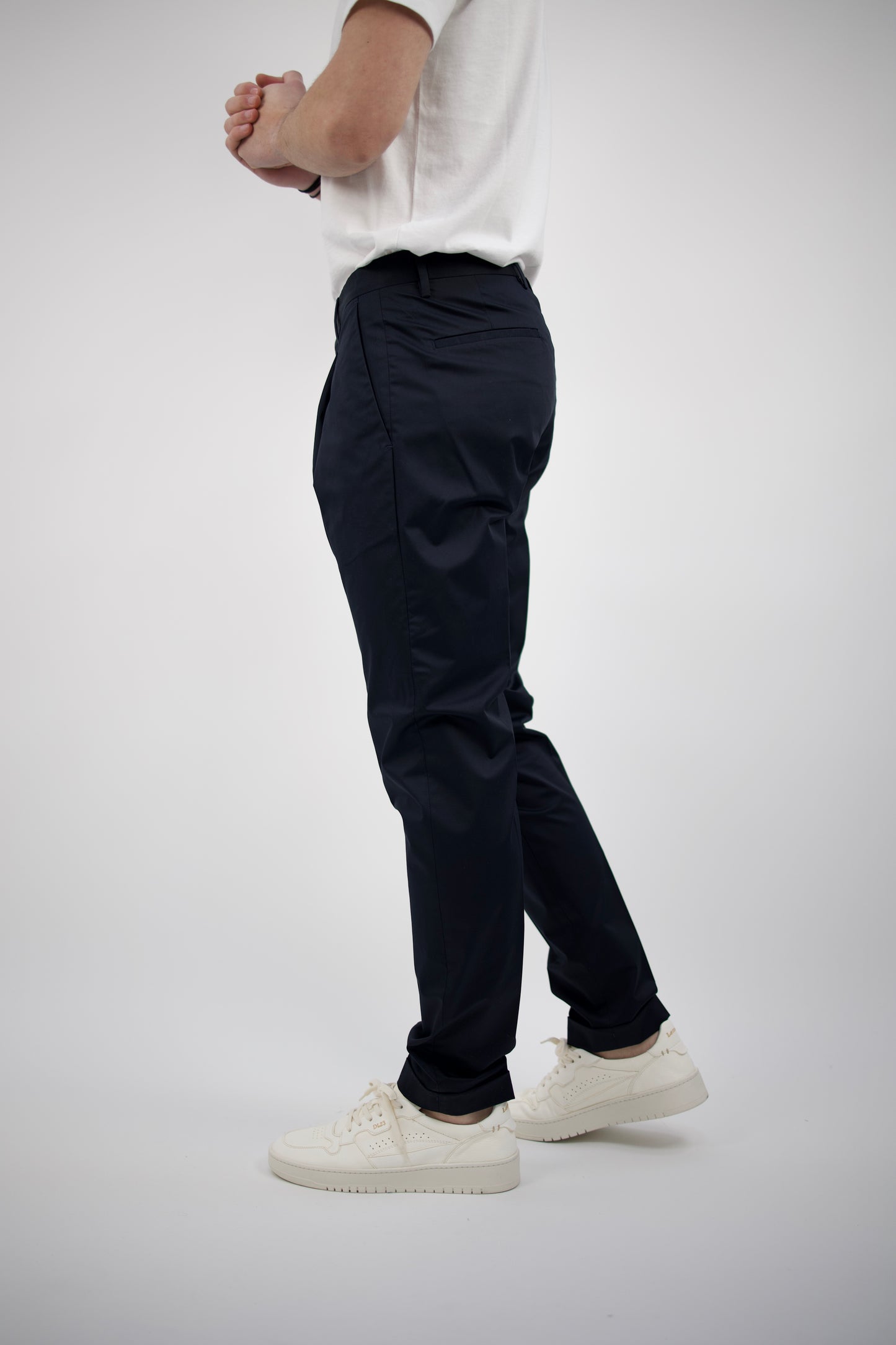 PANTALONE COTONE NAVY TIBERIOSQD 400083 011 - pantalone - Quattro decimi BY Briglia