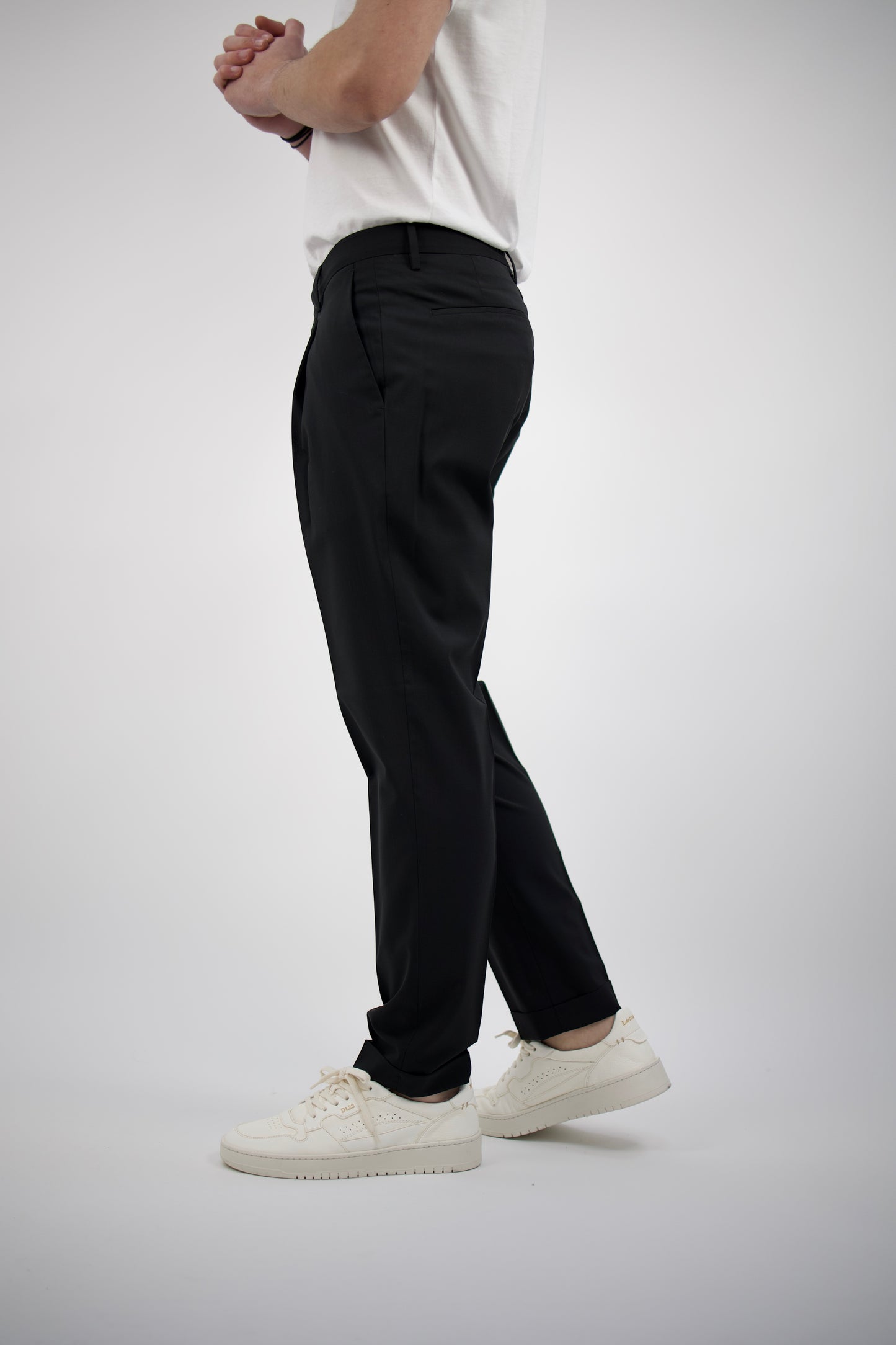 PANTALONE NERO TIBERIOSQD 325082 0010 Quattro decimi BY Briglia