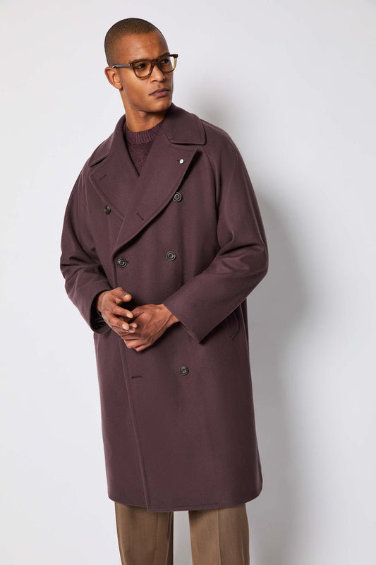 CAPPOTTO OVER DOPPIOPETTO BORDEAUX 57516/7 7484 L.B.M.