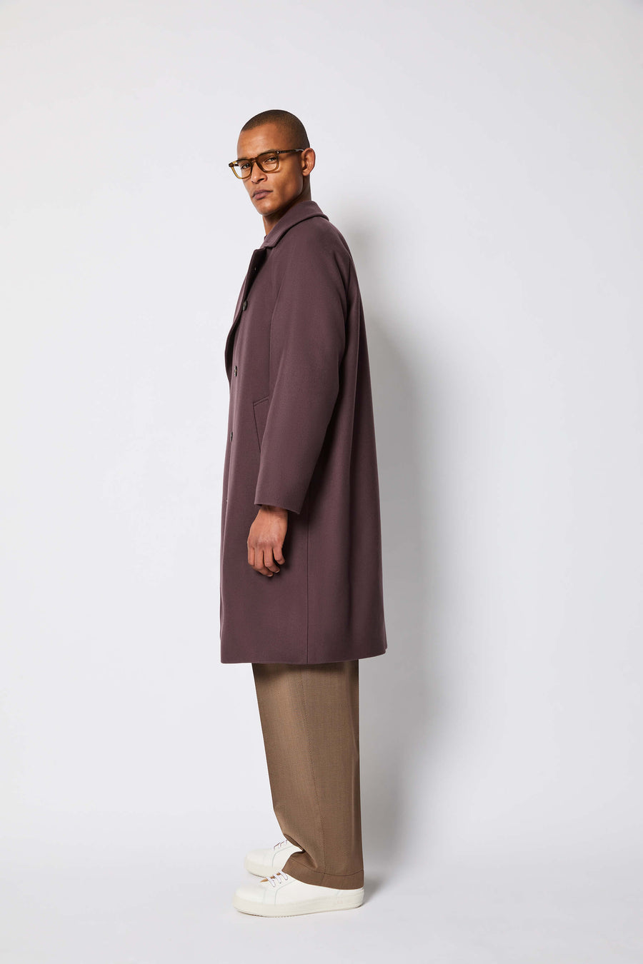 CAPPOTTO OVER DOPPIOPETTO BORDEAUX 57516/7 7484 L.B.M.