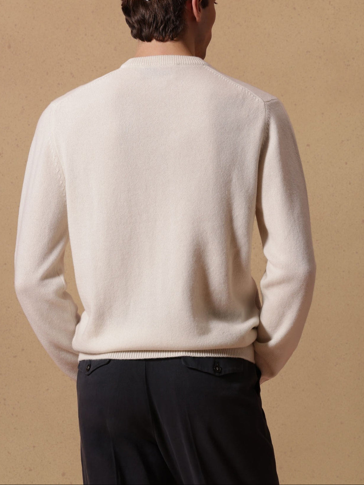MAGLIA GIROCOLLO DIAMOND IN 100% CASHMERE WHITE-BUTTER BALLANTYNE