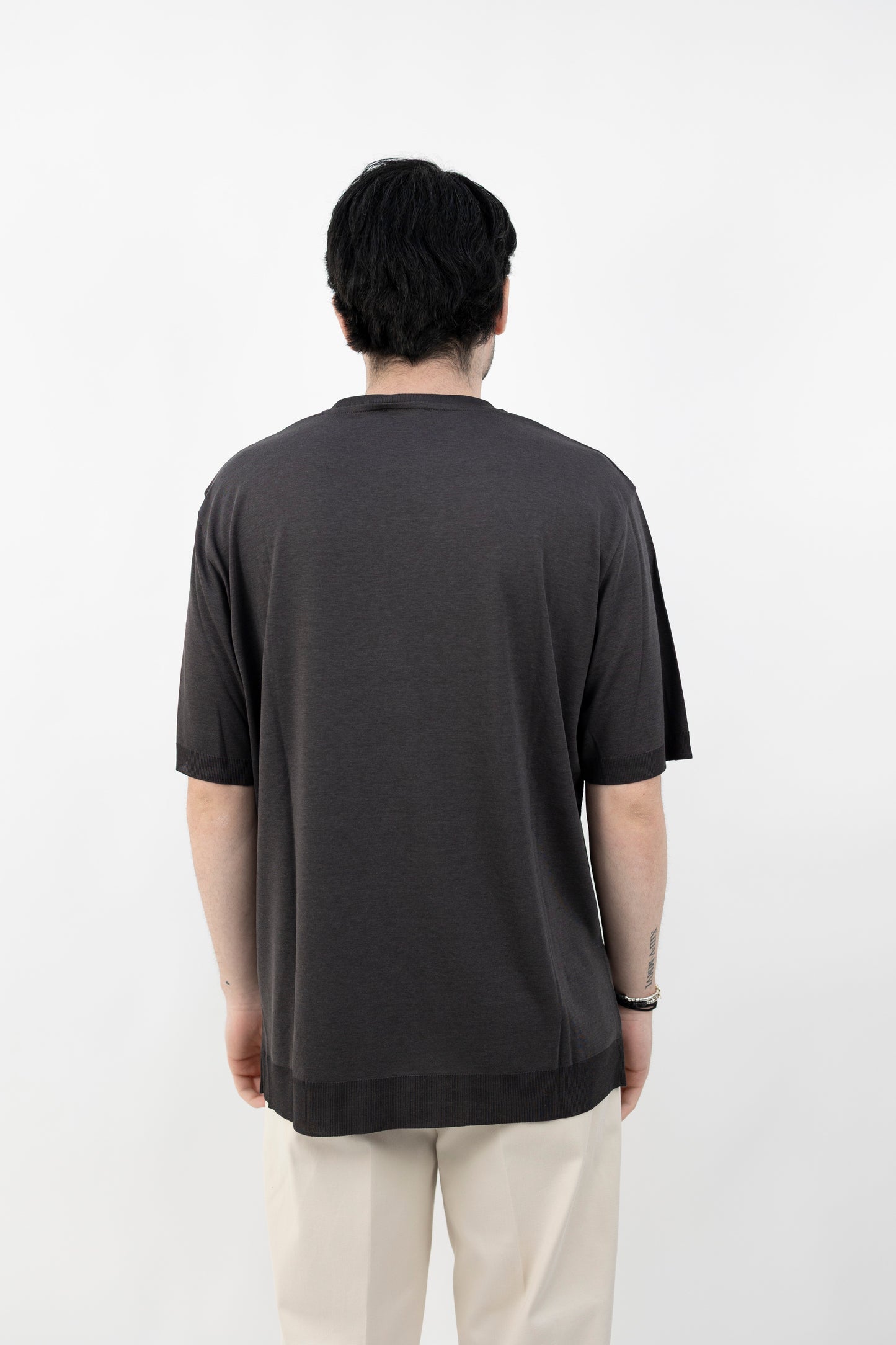 T-Shirt Lyocell Marrone - Maglieria - Altea