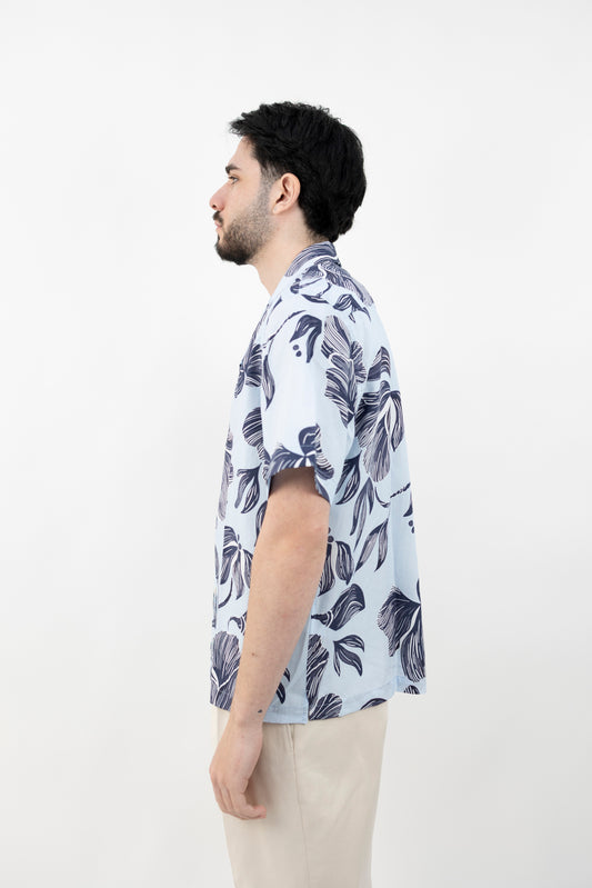 Camicia a maniche corte con stampa floreale - Camicia - Altea