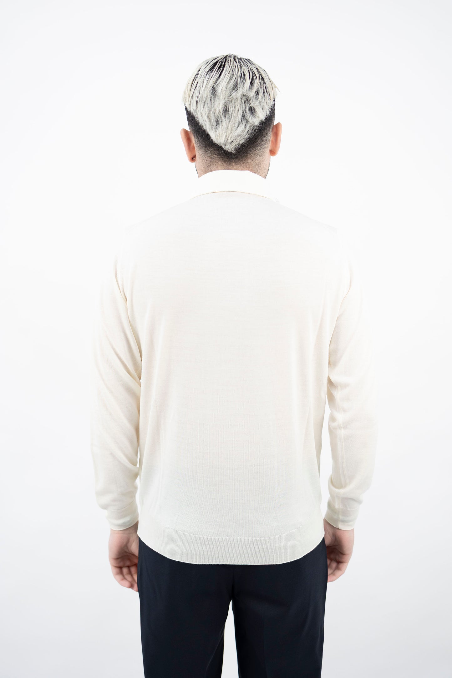 POLO LATTE LANA SUPER FINEPL1MLPAR/RM16R 020 Filippo De Lurentiis