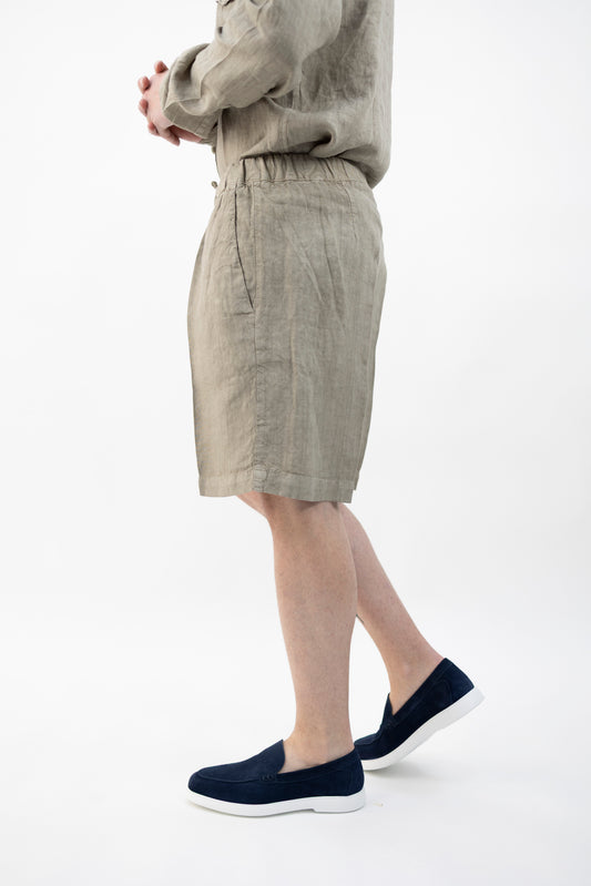 BERMUDA CIL20 PAJAMA IN LINO FANGO InLinum