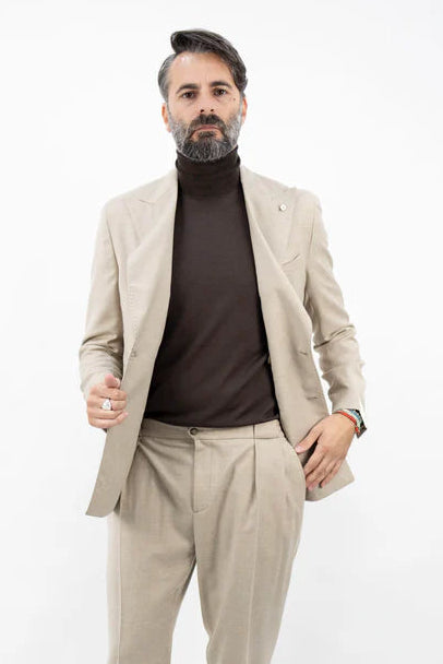 GIACCA TOM DOPPIOPETTO BEIGE 54513/ 4 2686 L.B.M.