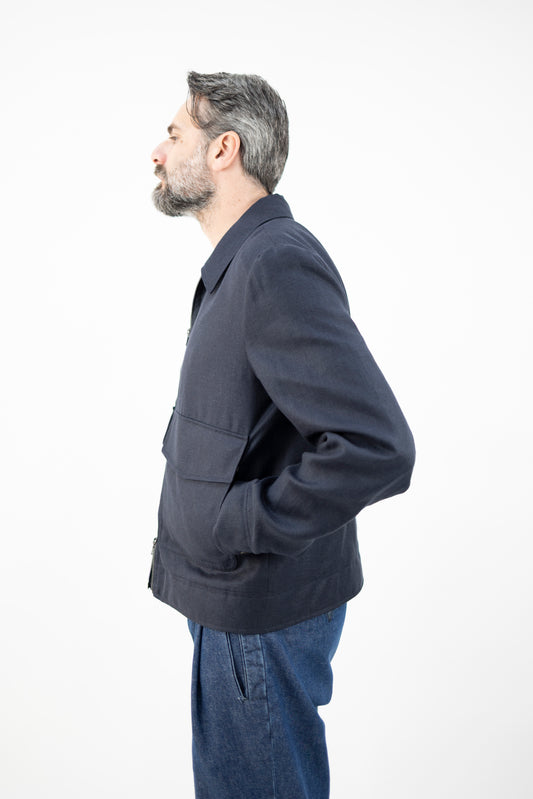 GIUBBINO OVER JACKET BLU 62269/4 9369 L.B.M.