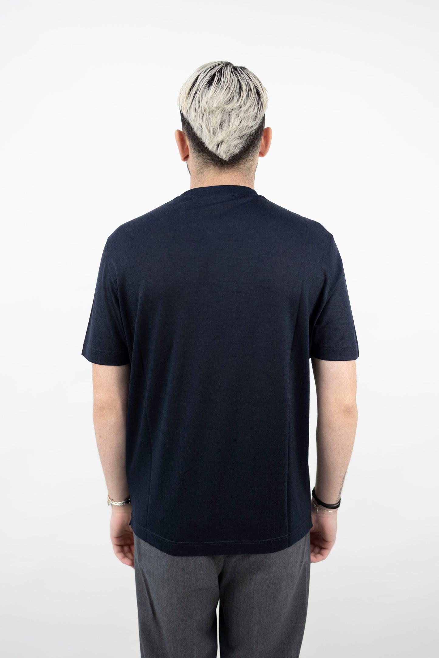 T-SHIRT BLU MERINO TSMC JROYAL 890 Filippo De Lurentiis