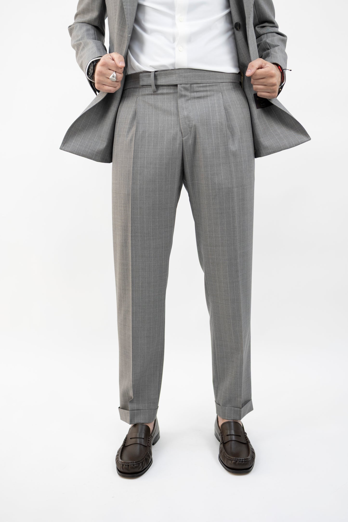 ABITO TAURASIQUQD VITALE BARBERIS GESSATO 300182B 053 Quattro decimi BY Briglia