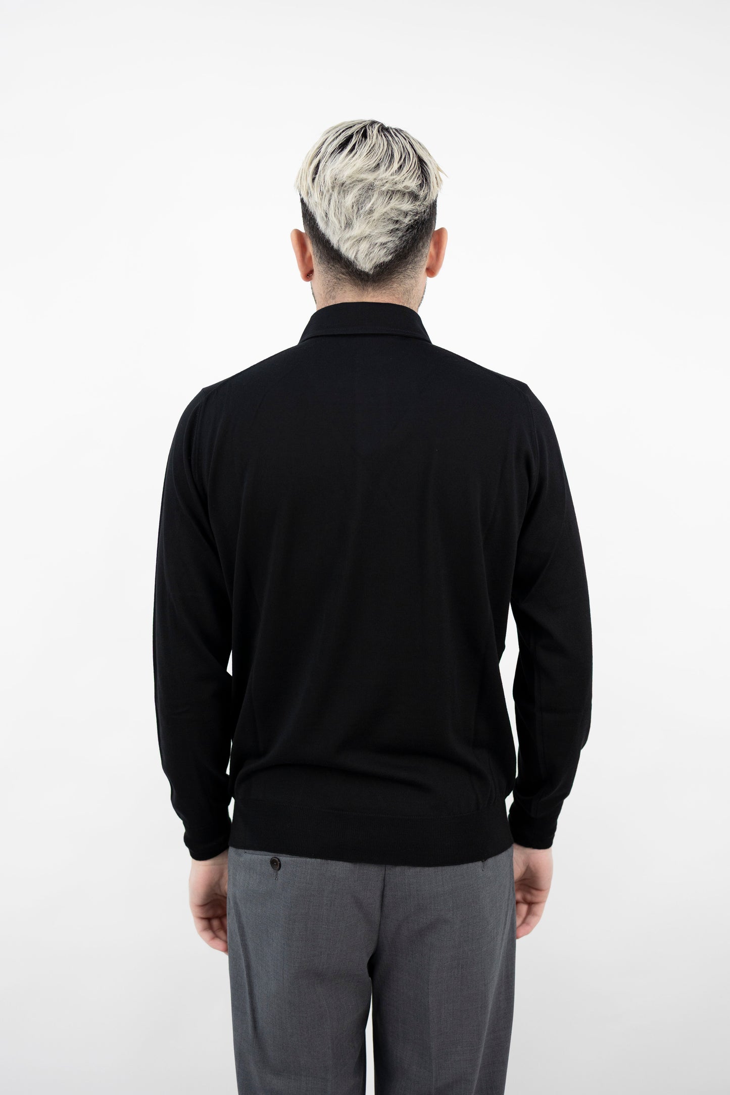 POLO NERO LANA SUPER FINE PL1MLPAR/RM16R 990 Filippo De Lurentiis