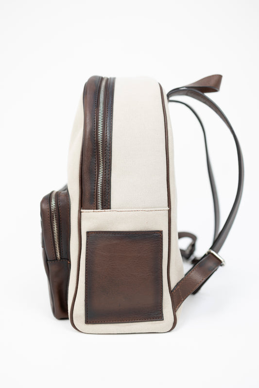 ZAINO CANVAS SABBIA TESTA DI MORO Alberto Luti