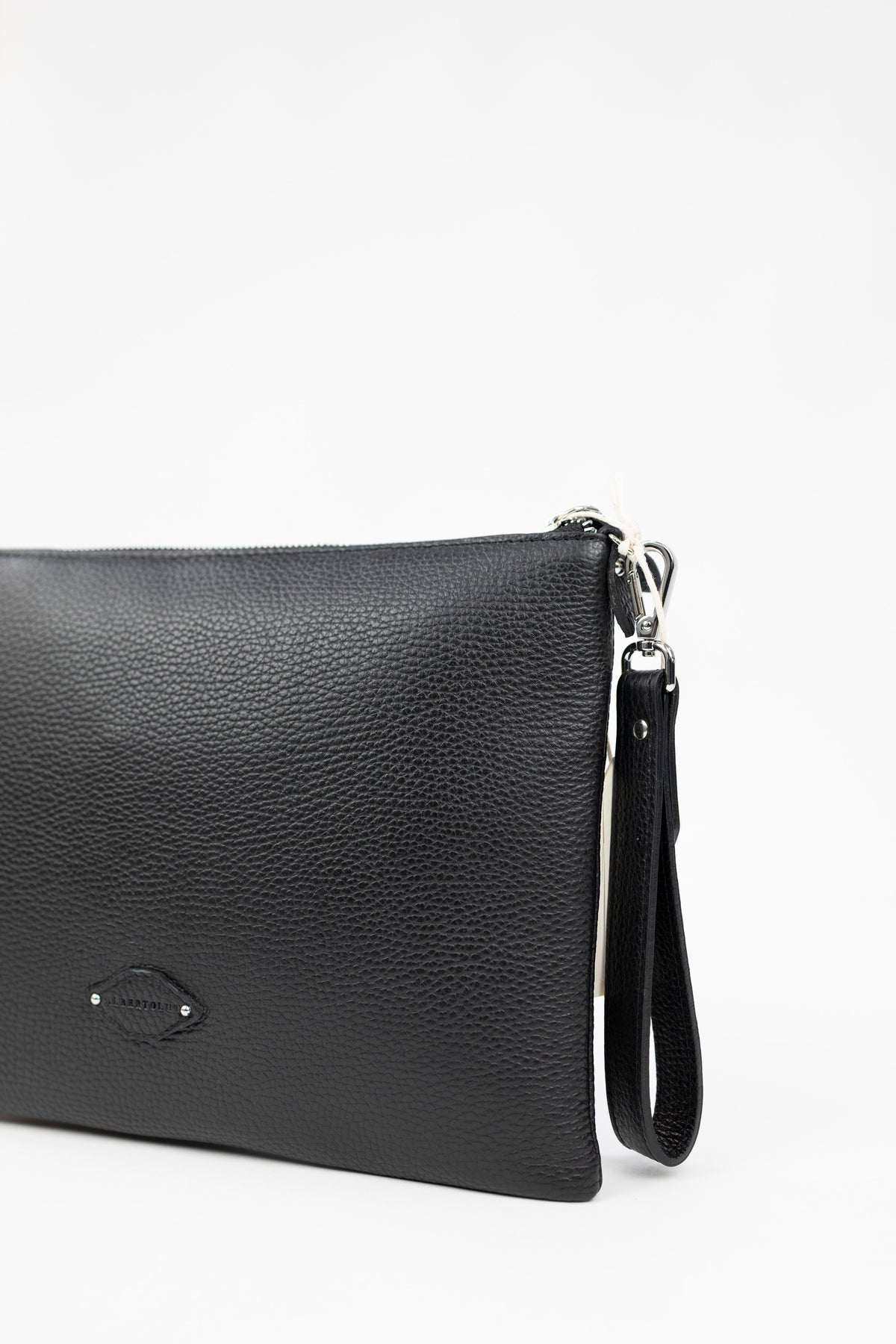 POCHETTE MANICO CERVO NERO Alberto Luti
