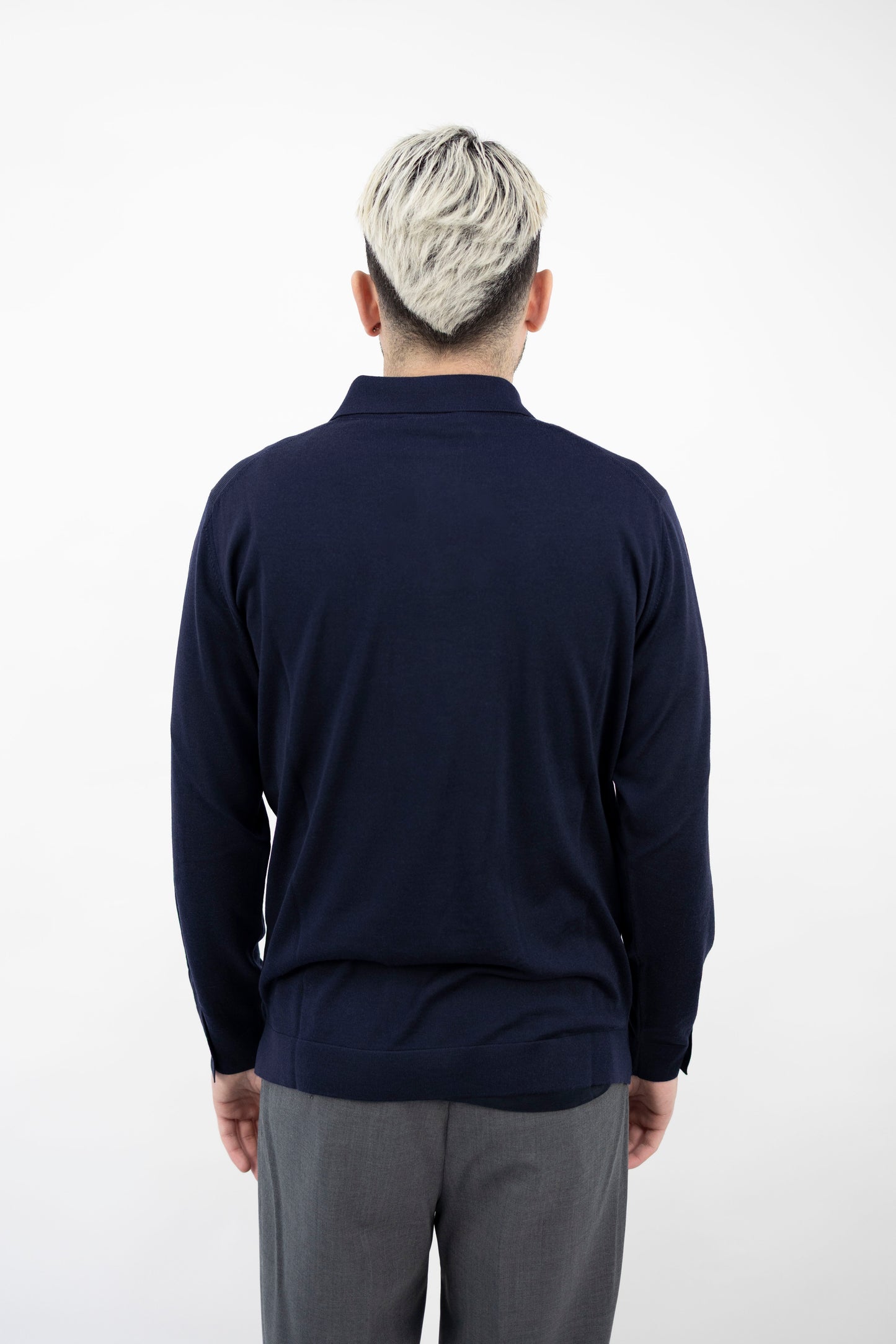 POLO CAMICIA IN LANA INDACO CA0MLB RM16R 880 Filippo De Lurentiis