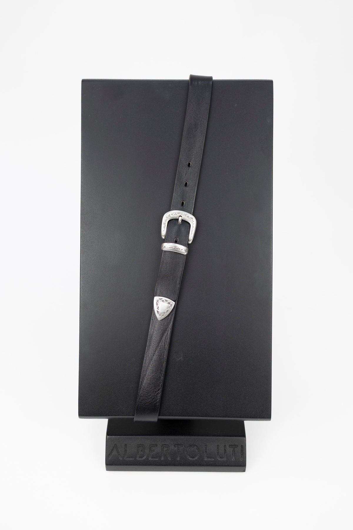 CINTURAIN PELLE 751/30 NERO Alberto Luti