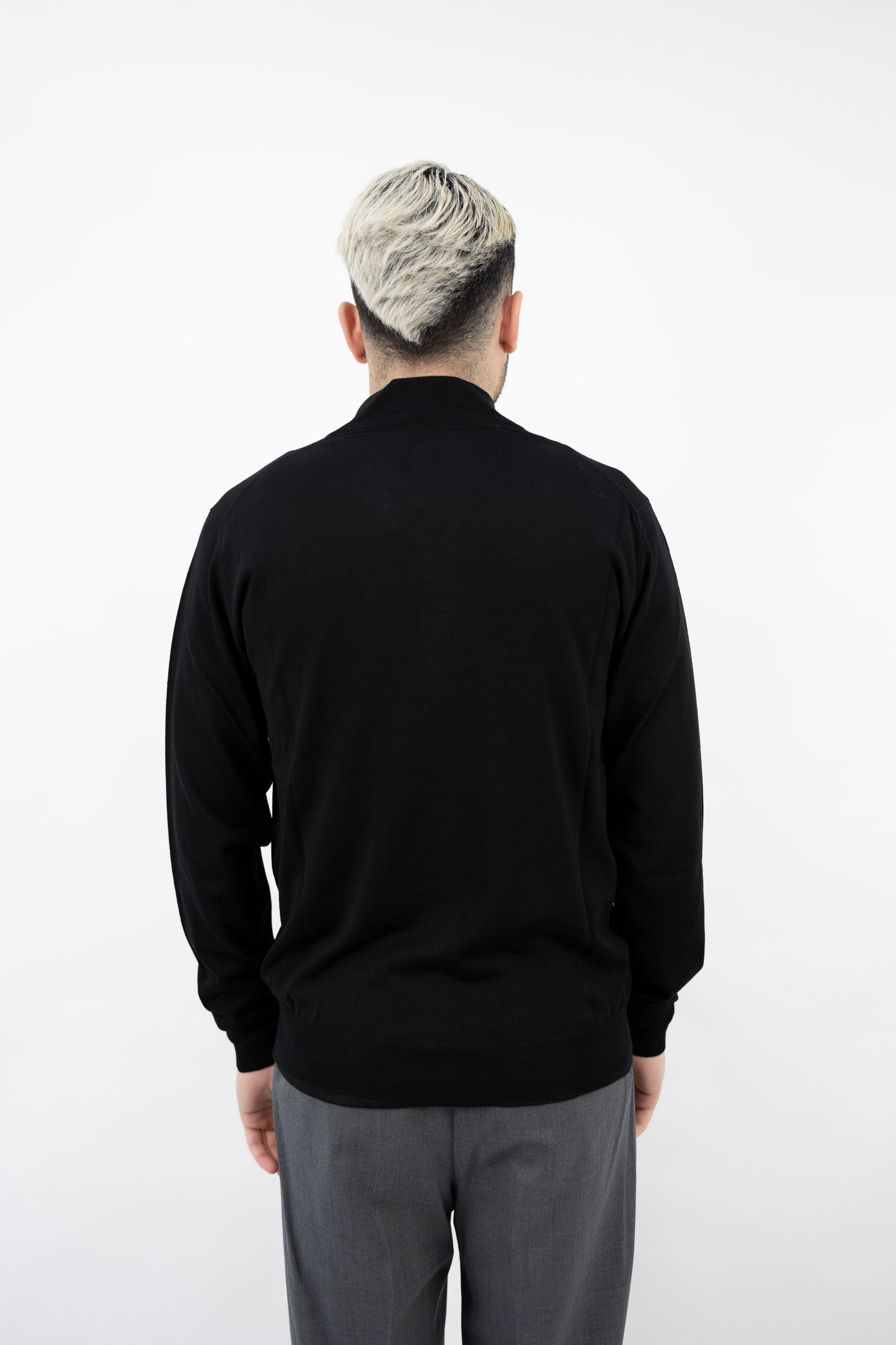 BLUSOTTO IN LANA NERO BB1ML RM16R 990 Filippo De Lurentiis