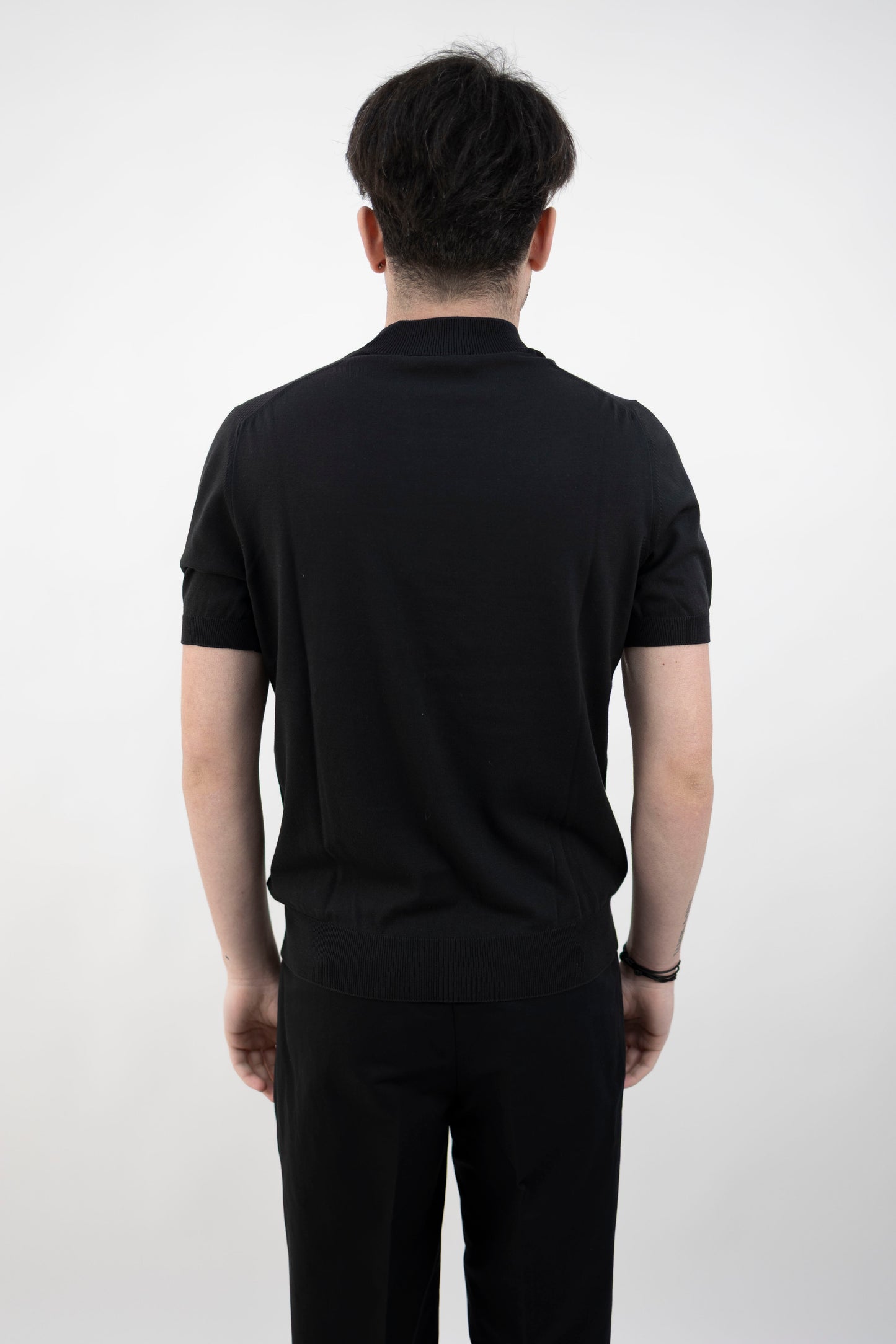T-SHIRT LUPETTO JERSEY NERO 57112/21810 099 GRAN SASSO