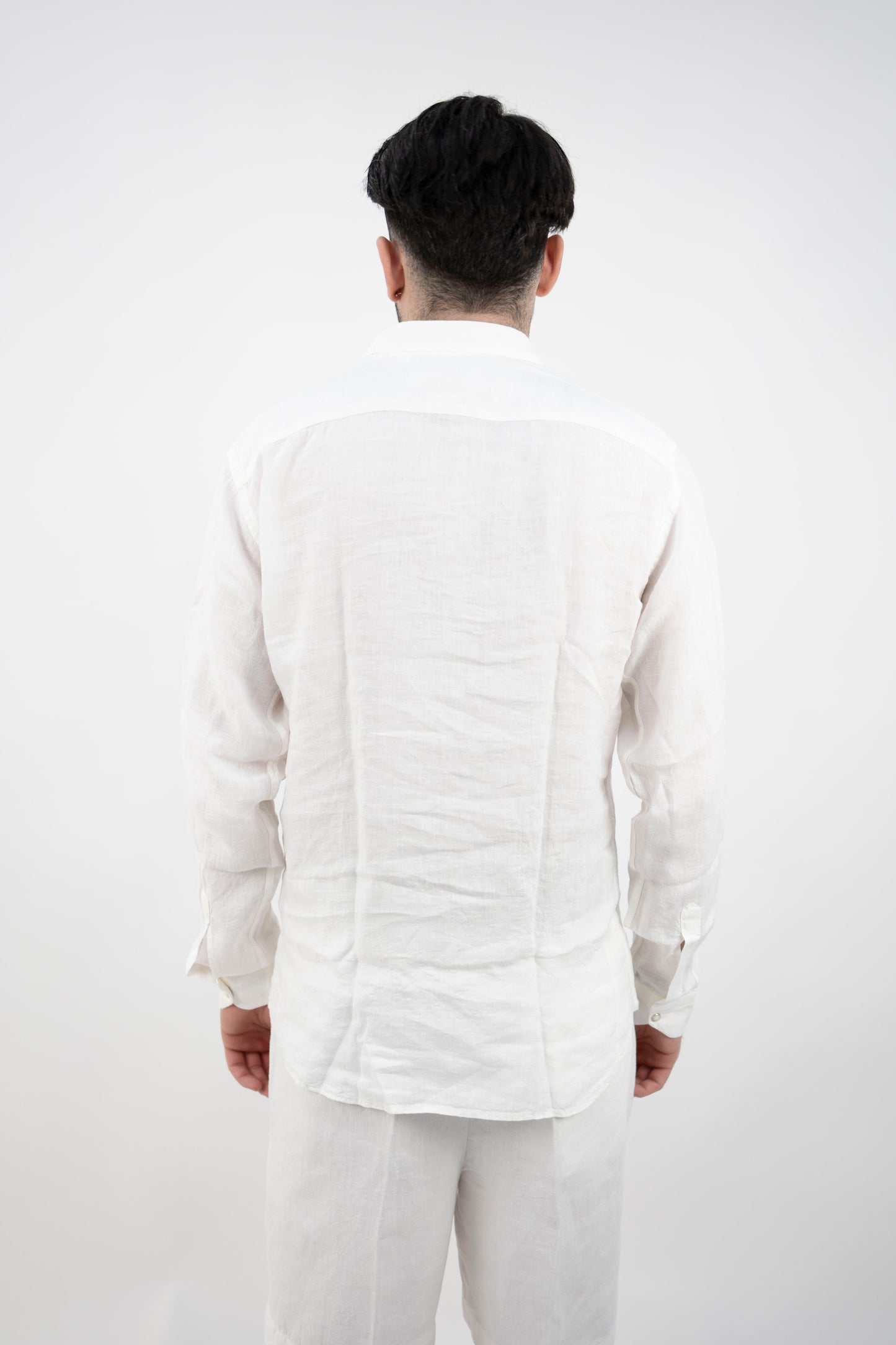 CAMICIA IN LINO BIANCA BIL19 OFF WHITE InLinum