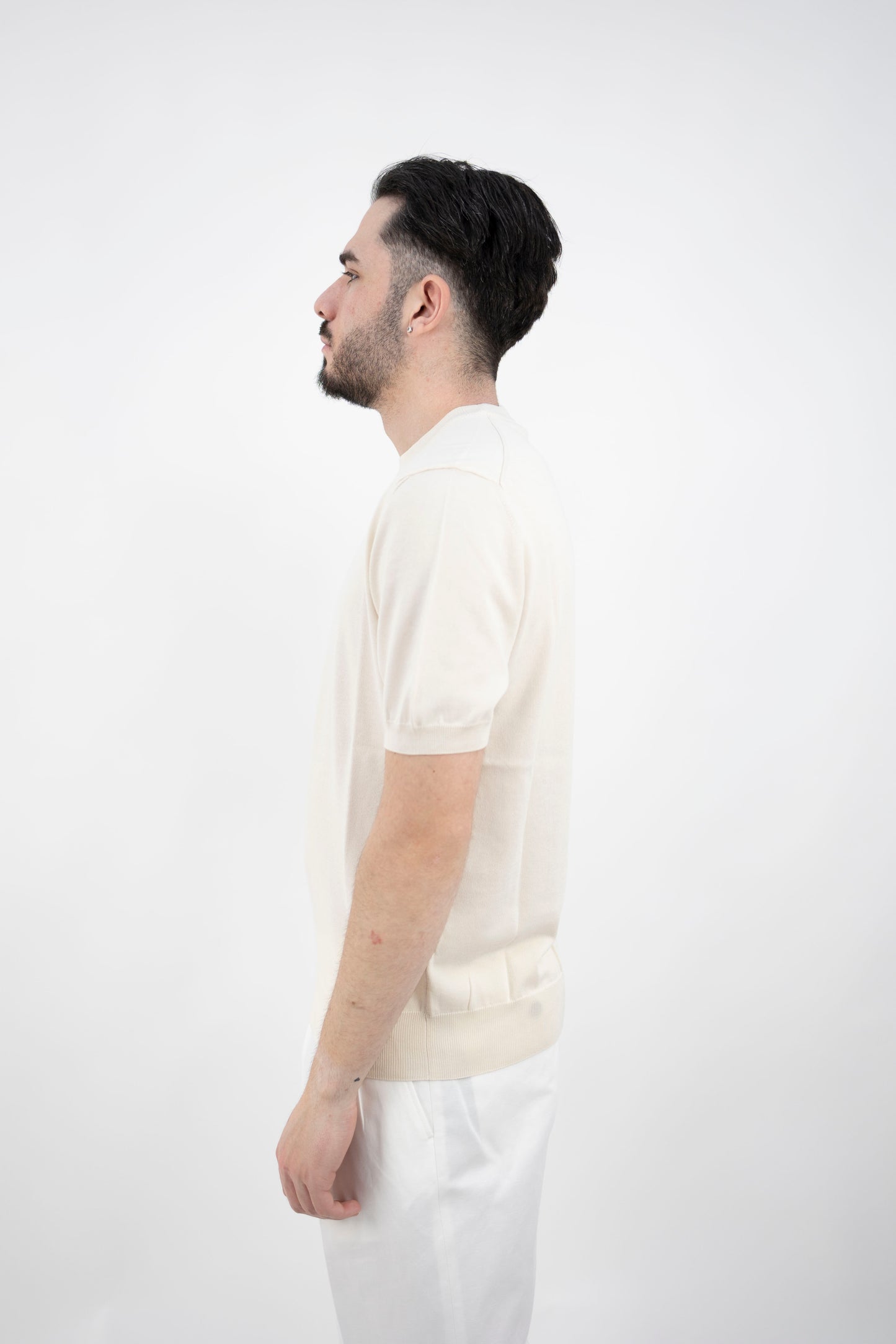 MAGLIA GIROCOLLO COTONE PANNA 2551001/28R Altea