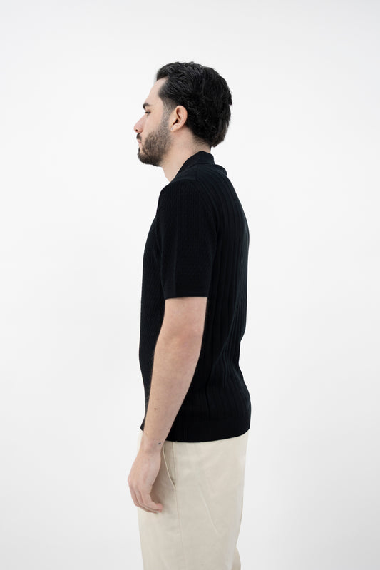 POLO COTONE GIZA NERA DF3015 13 DANIELE FIESOLI