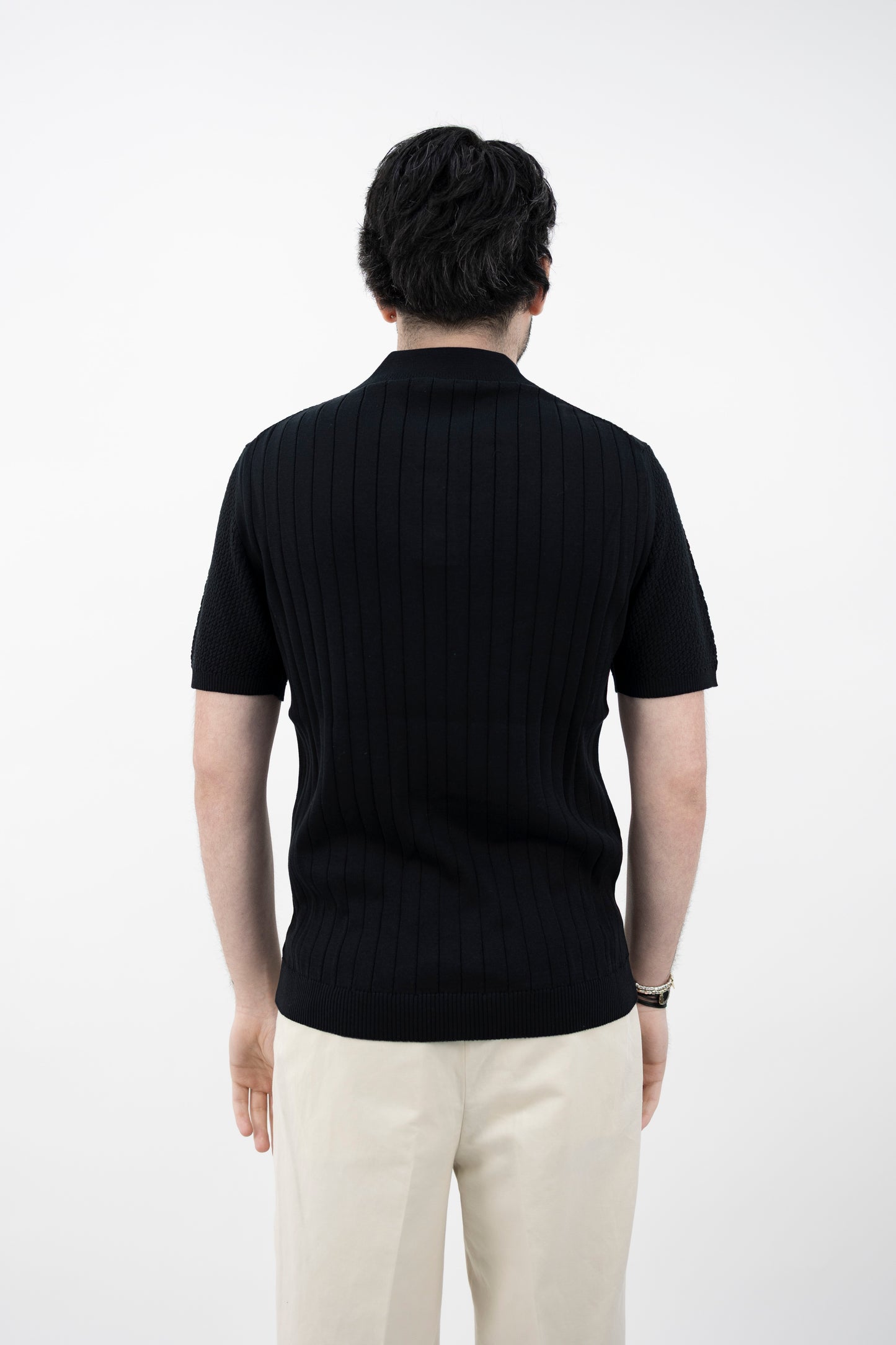 POLO COTONE GIZA NERA DF3015 13 DANIELE FIESOLI