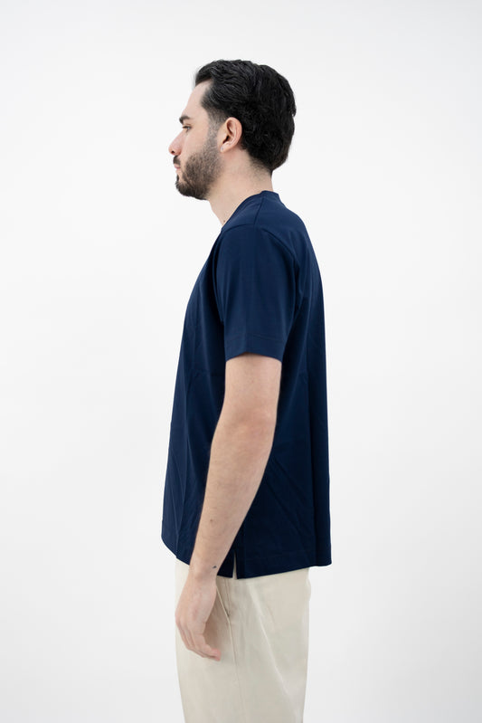 T-SHIRT GIROCOLLO BLU DF4315 08 DANIELE FIESOLI