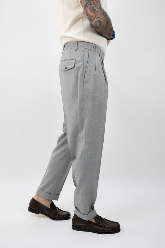 PANTALONE SARTORIALE GRIGIO 64215/01 8366 Luigi Bianchi