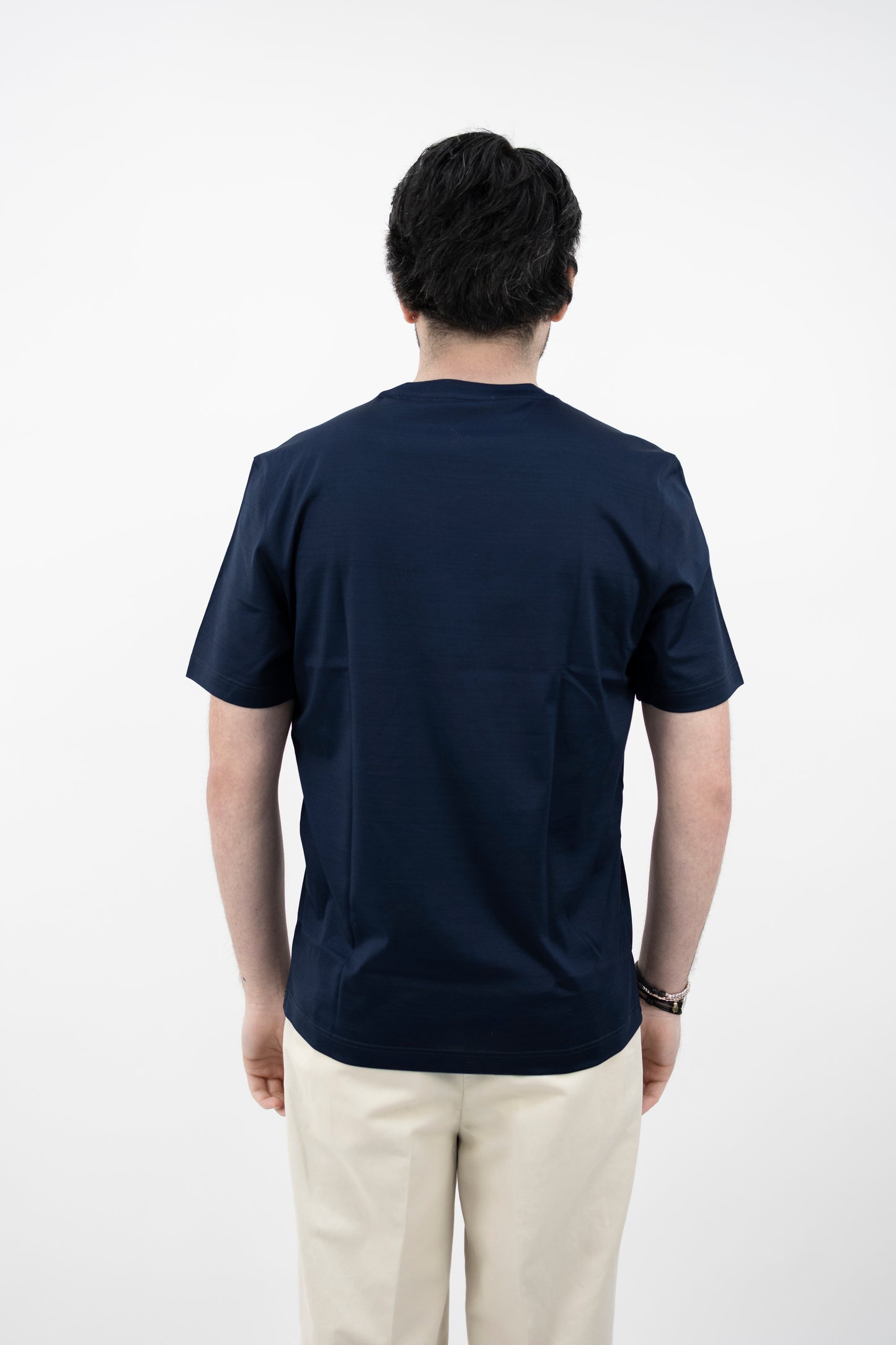 T-SHIRT FILO DI SCOZIA BLU 60133/74002/598 GRAN SASSO