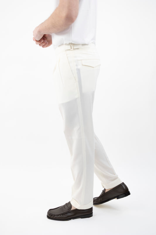 PANTALONE QUARTIERISQD LATTE 300082 120 Quattro decimi BY Briglia