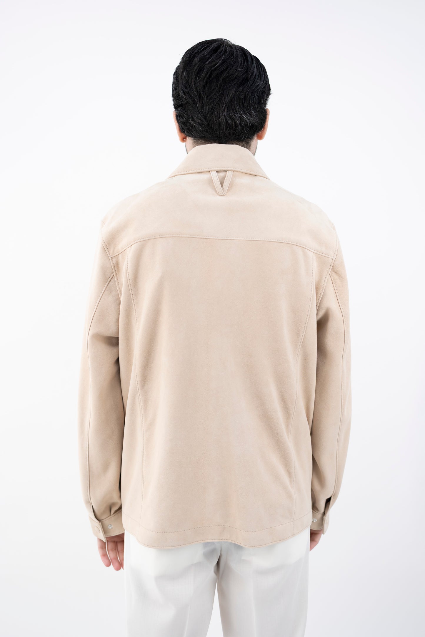 GIUBBINO OVERSHIRT SUEDE BEIGE 407A.F313 7368 VALSTAR