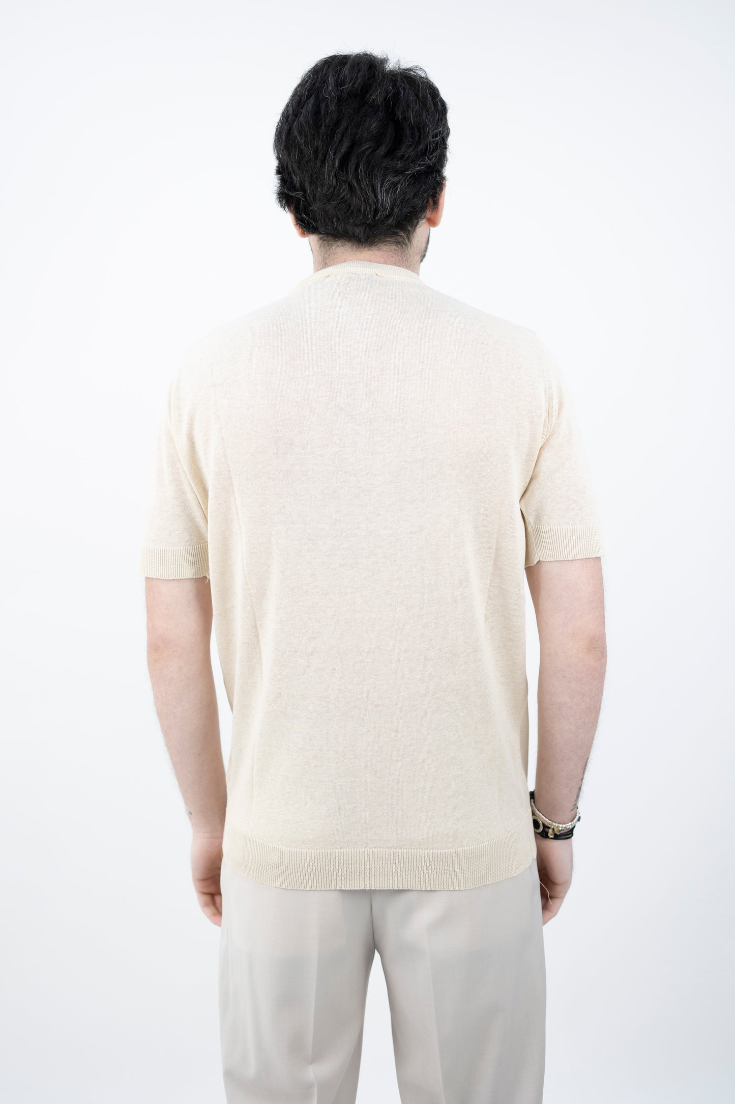 MAGLIA SETA&LINO SE1MC LS16R 030 Filippo De Lurentiis