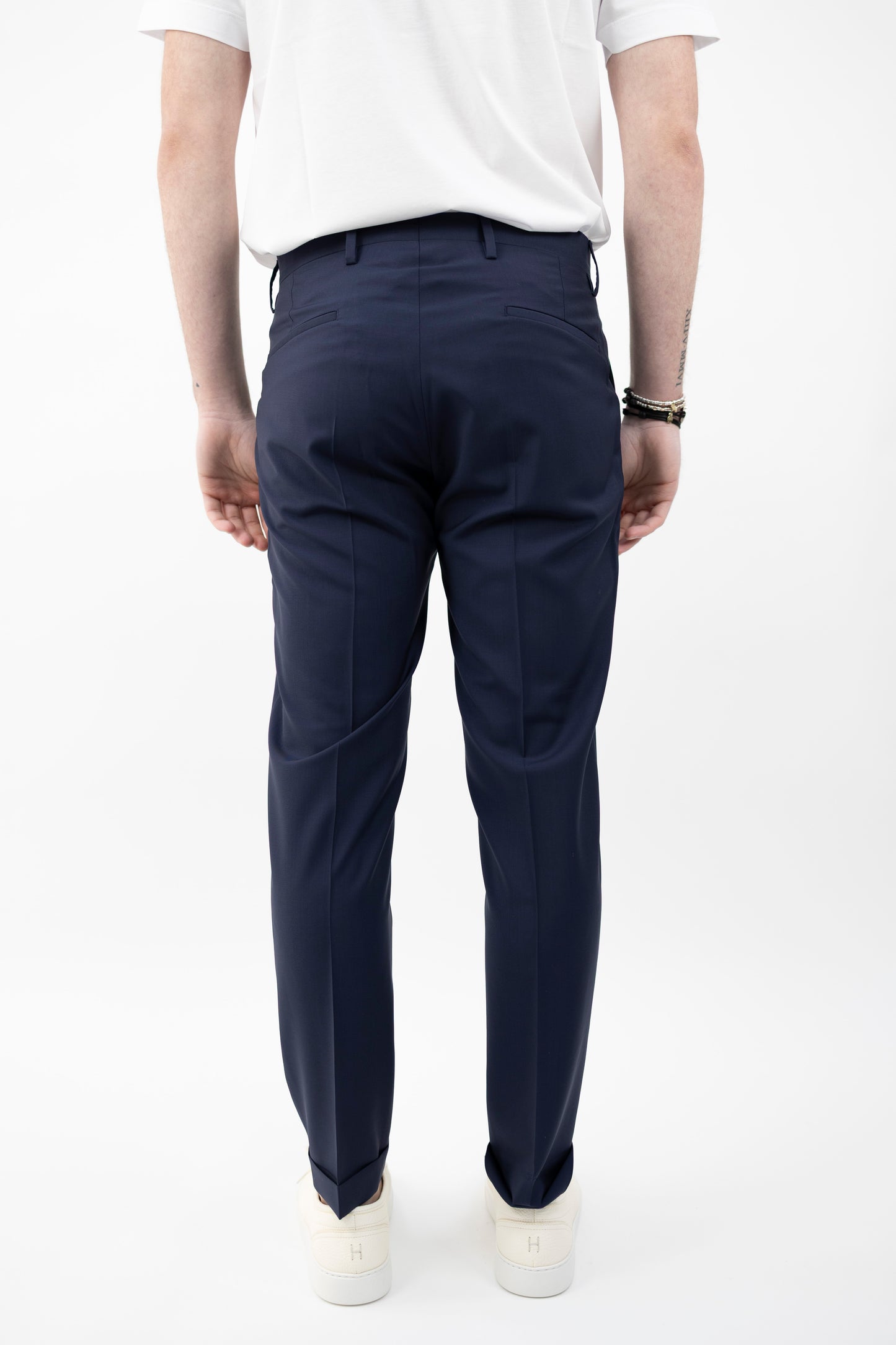 PANTALONE TIBERIOSQD BLU OLTREMARE 300108 091 Quattro decimi BY Briglia