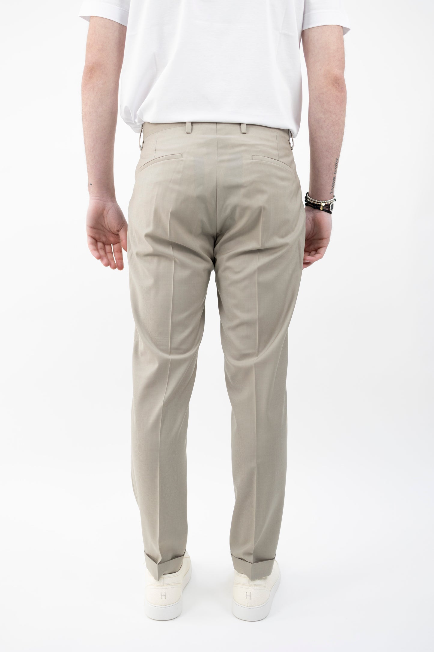 PANTALONE TIBERIOSQD BEIGE KAKI 300108 043 Quattro decimi BY Briglia