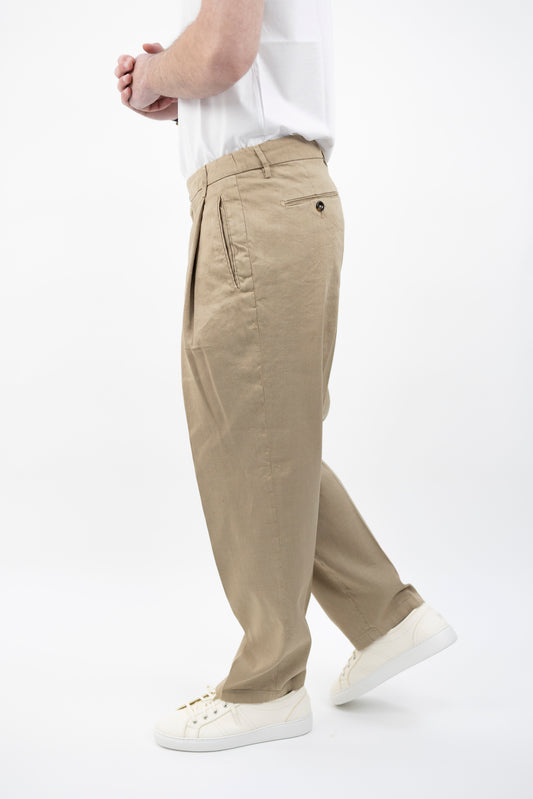 PANTALONE MANHATTANQD BEIGE 300044 043 Quattro decimi BY Briglia