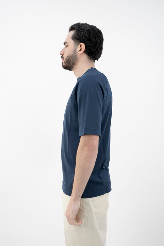 T-SHIRT BLU CN5219 447TO CIRCOLO 1901