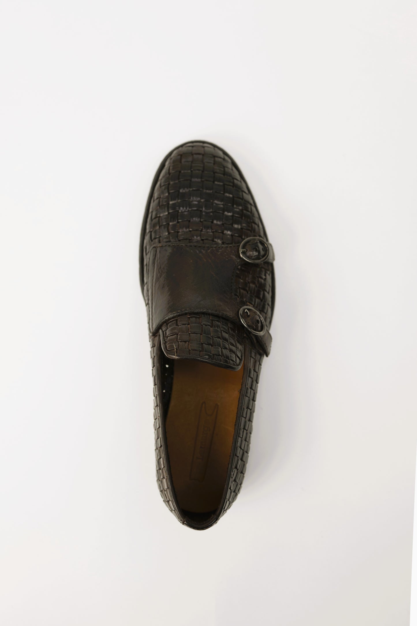 MOCASSINO IN PELLE INTRECCIATA EBANO HD09A LEMARGO