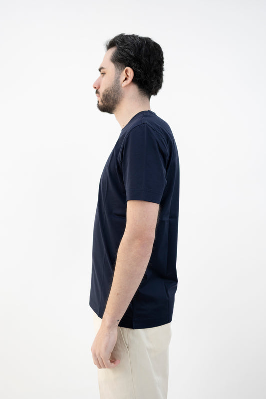 T-SHIRT MAKO COTTON BLU NAVY DC1-54501 590 Della Ciana