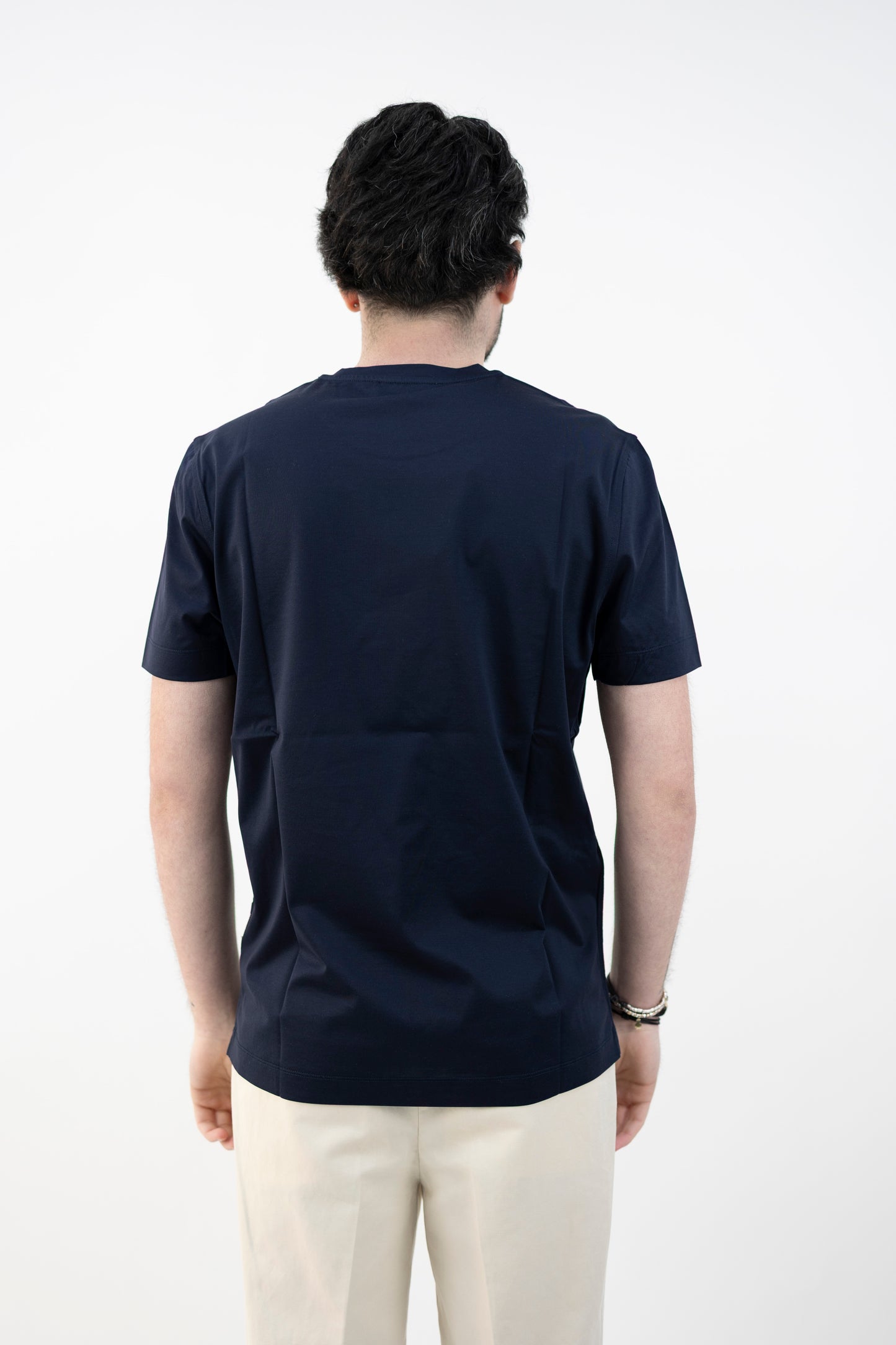 T-SHIRT MAKO COTTON BLU NAVY DC1-54501 590 Della Ciana