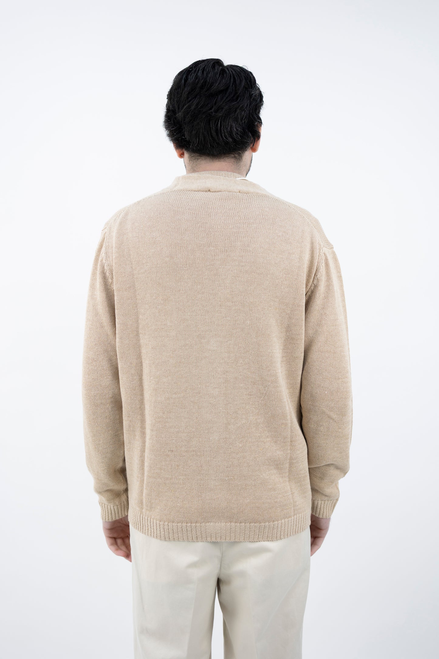 CARDIGAN LINO&COTONE SABBIA DF3080 36 DANIELE FIESOLI
