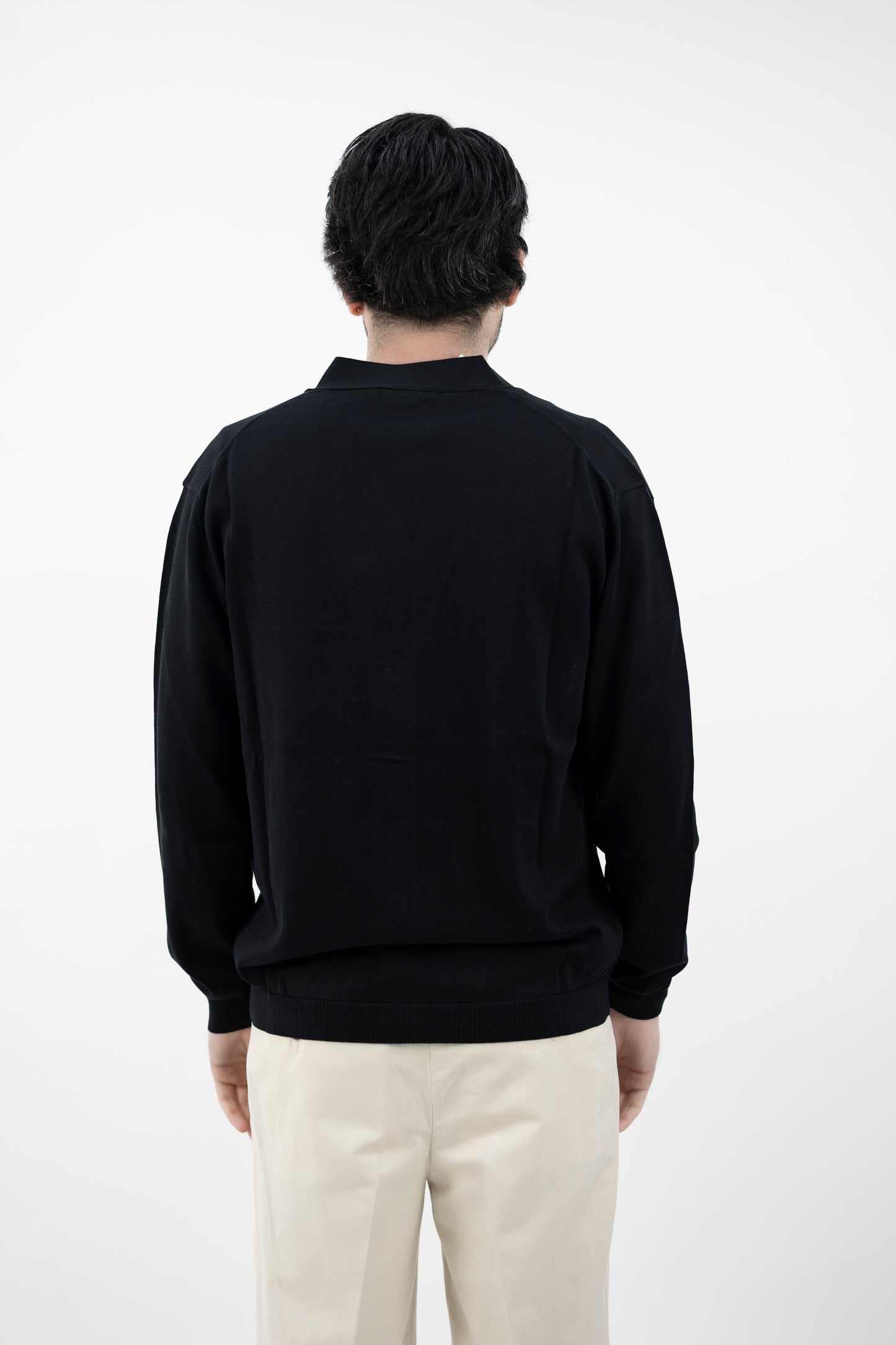 CARDIGAN COTONE GIZA NERO DF3300 13 DANIELE FIESOLI