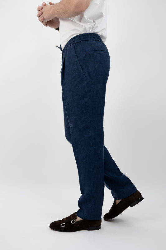 PANTALONE WIMBLEDONSQD BLU LINO 300118 011 Quattro decimi BY Briglia