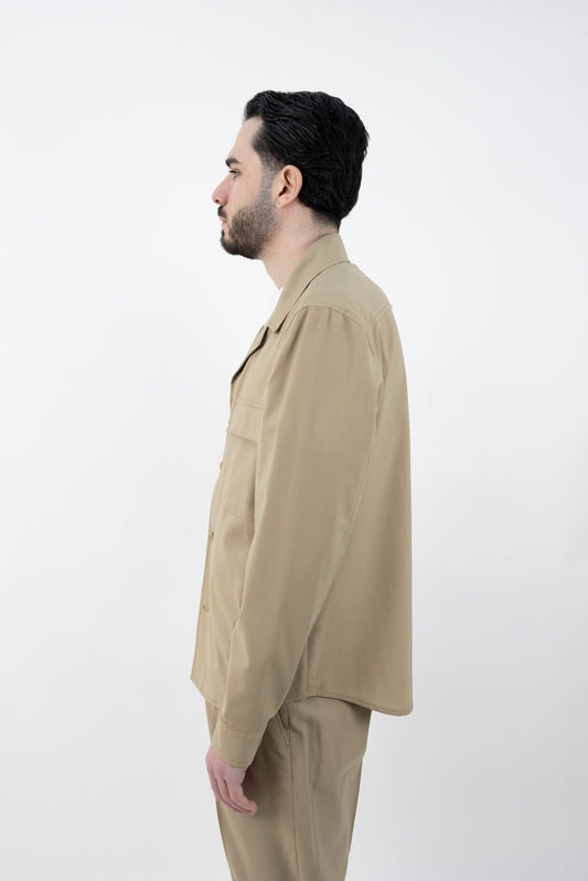GIACCA CAMICIA JOHNQD BEIGE 300082 153 Quattro decimi BY Briglia