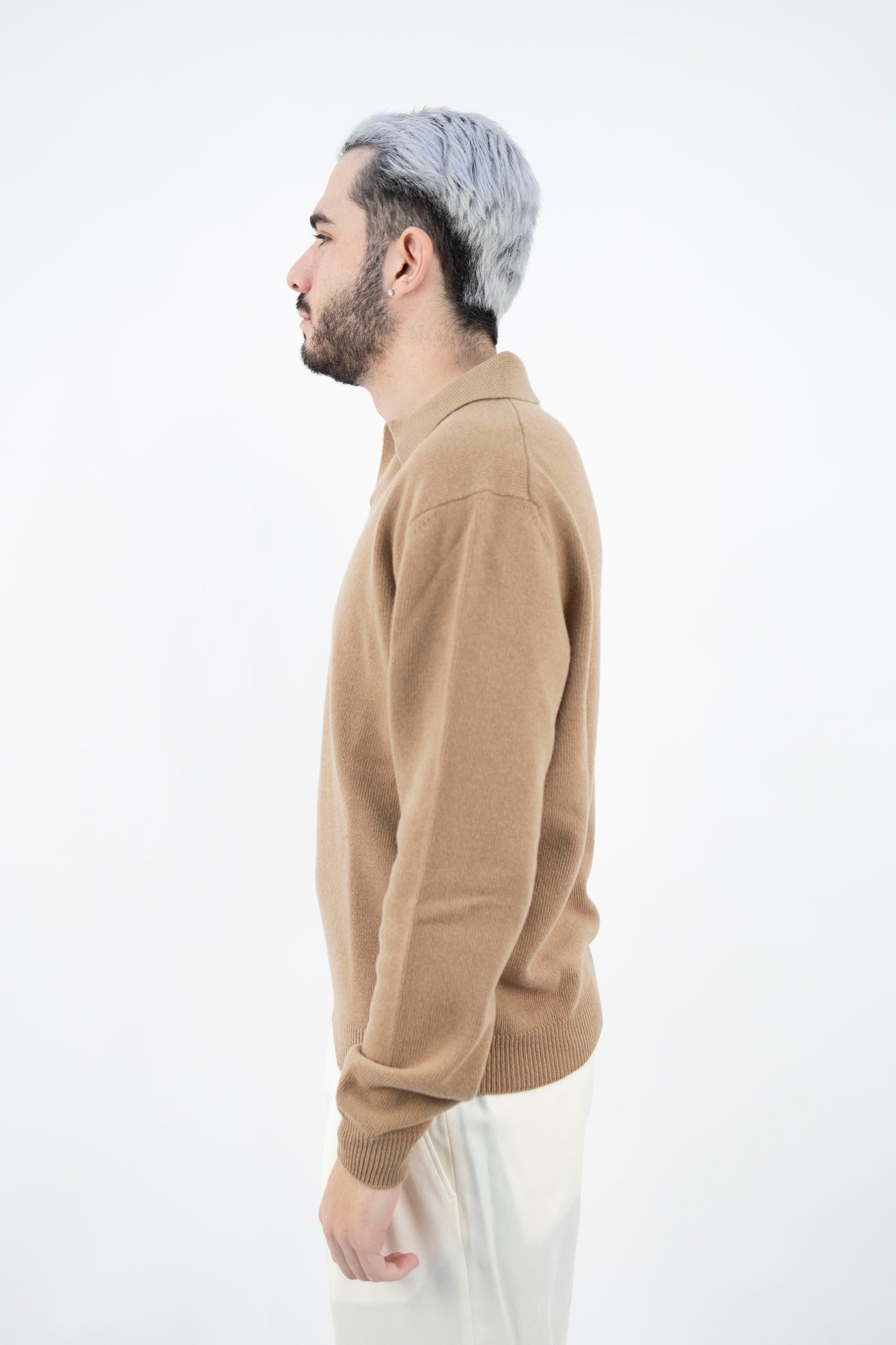 POLO SKIPPER IN LANA&CASHMERE CAMMELLO DF0073 035 DANIELE FIESOLI