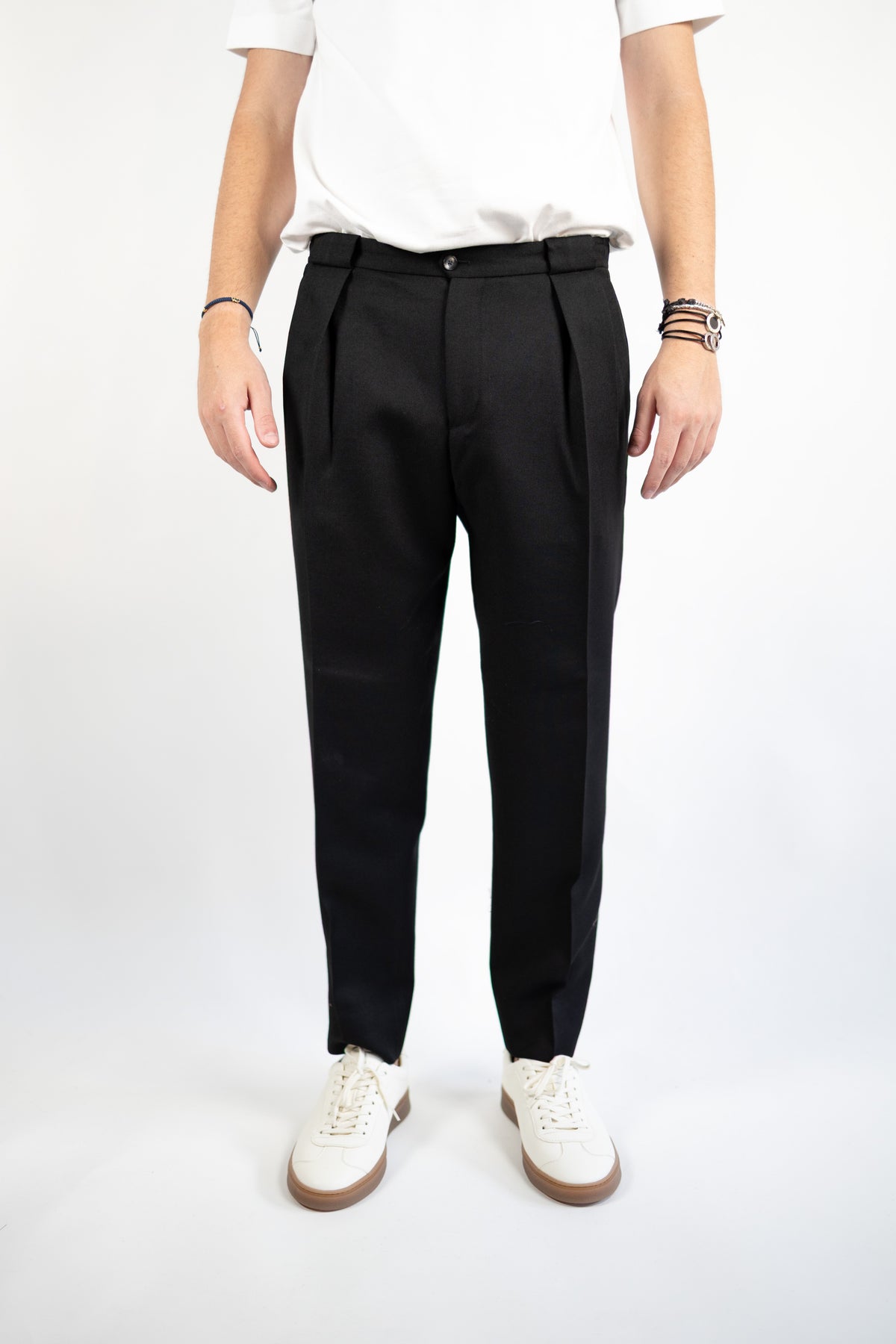 PANTALONE PORTOBELLO NERO QUATTRO DECIMI BY BRIGLIA 1949