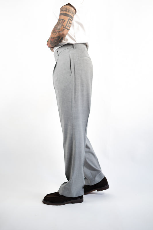 PANTALONE LUCANO FRESCO LANA GREY BERWICH PER GIORDANO LUX STORE