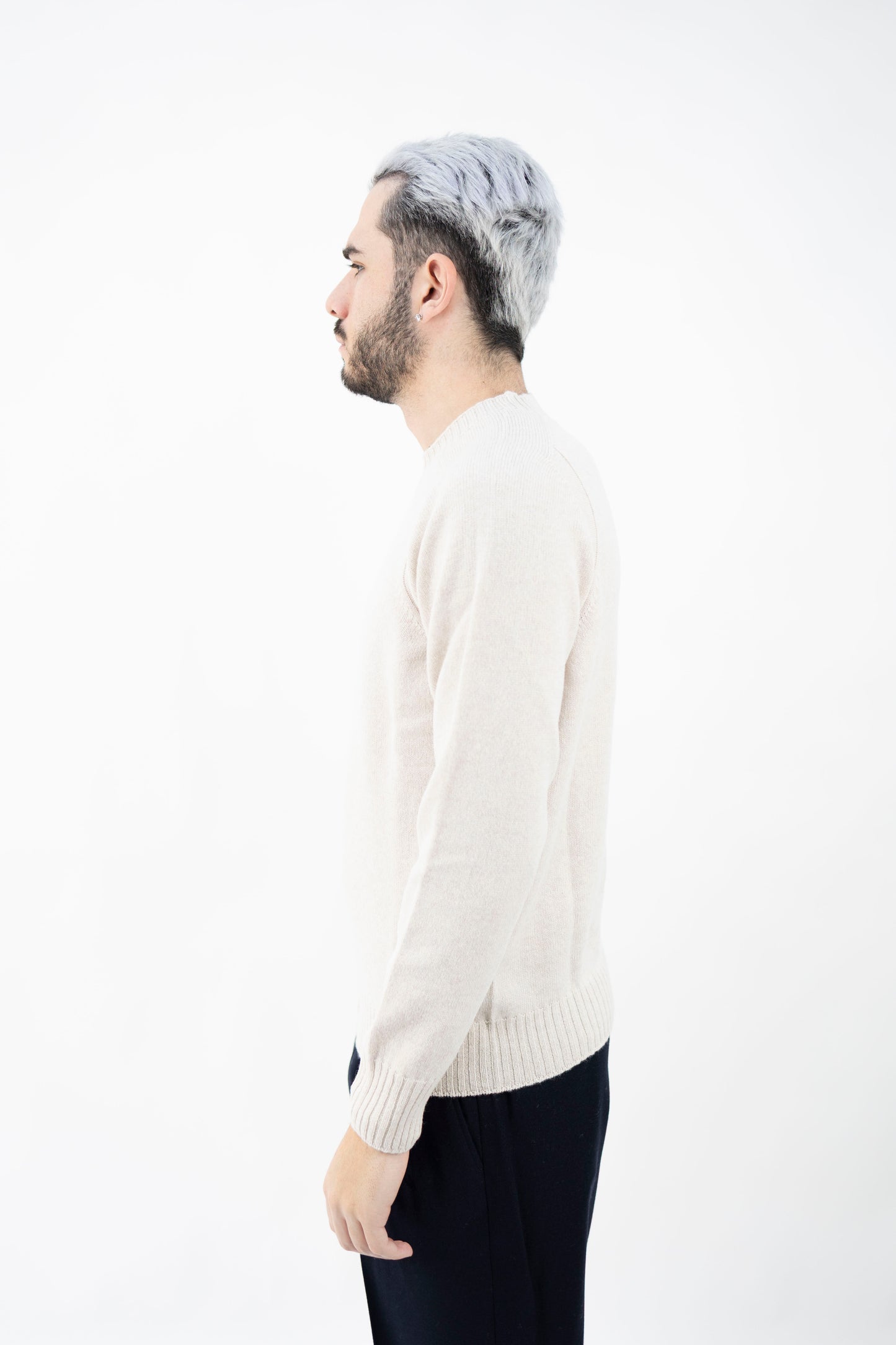MAGLIA GIROCOLLO IN LANA BEIGE 24157/25024 054 GRAN SASSO